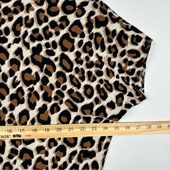 Chico's Petite Leopard Print Tunic Dress Chic Style Size 0 - Picture 6 of 7